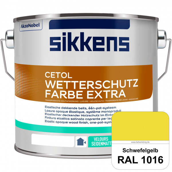 Cetol Wetterschutzfarbe Extra (RAL 1016 Schwefelgelb)