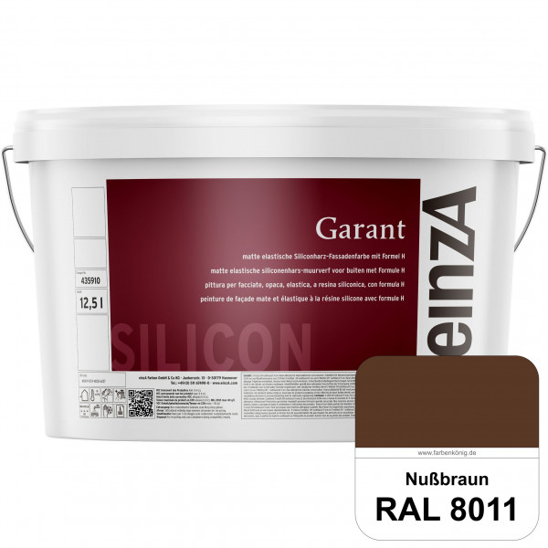 einzA Garant (RAL 8011 Nussbraun) elastische Siliconharz-Fassadenfarbe