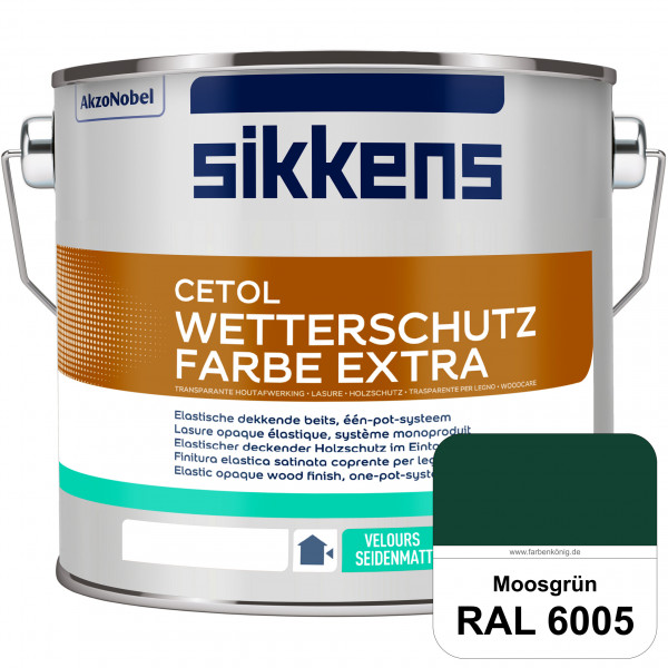Cetol Wetterschutzfarbe Extra (RAL 6005 Moosgrün)