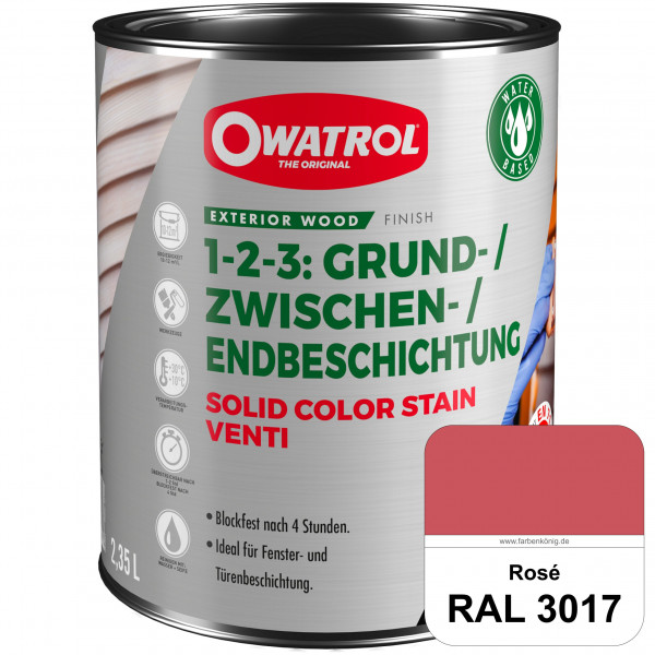 SOLID COLOR STAIN VENTI (RAL 3017 Rosa)