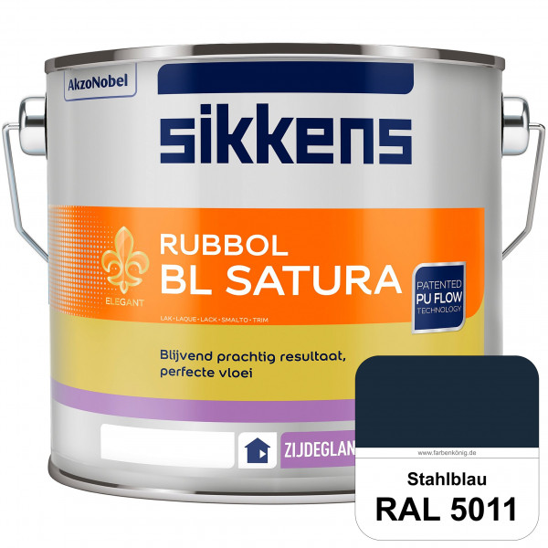 Rubbol BL Satura (RAL 5011 Stahlblau) seidenglänzender PU-Lack (wasserbasiert) innen & außen