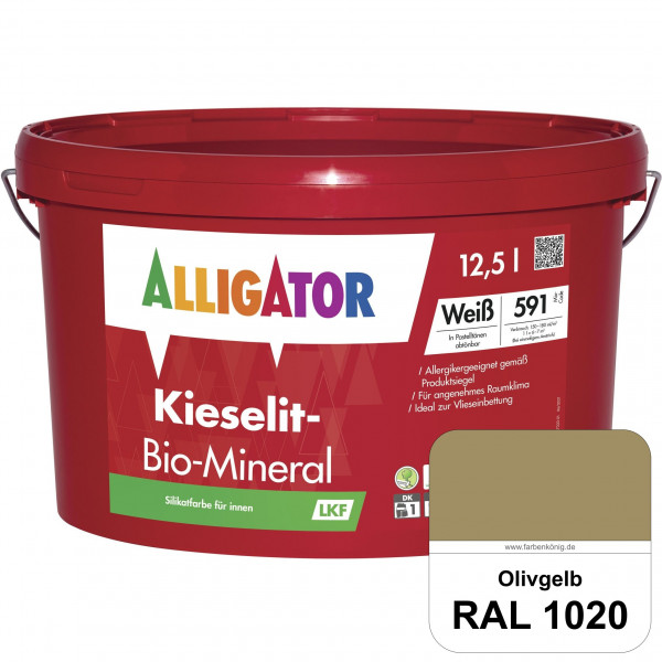 Kieselit-Bio-Mineral LKF (RAL 1020 Olivgelb)