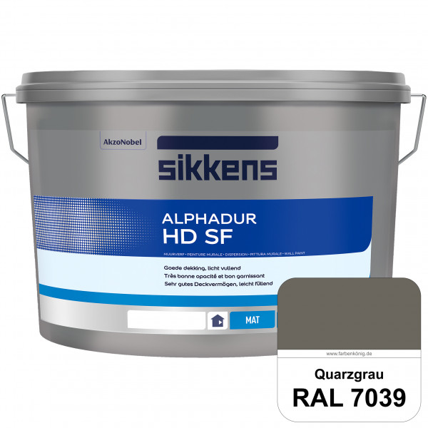 Alphadur HD SF (RAL 7039 Quarzgrau) matte hochdeckende waschbeständige Innenwandfarbe