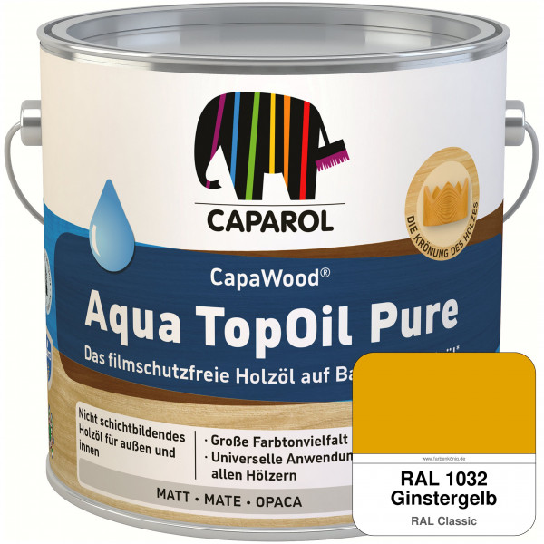 CapaWood® AquaTopOil Pure (RAL 1032 Ginstergelb) - ersetzt CapaGreen Holz-Öl Aqua