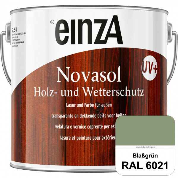einzA Novasol HW Farbe (RAL 6021 Blassgrün) Deckender Wetterschutz für außen