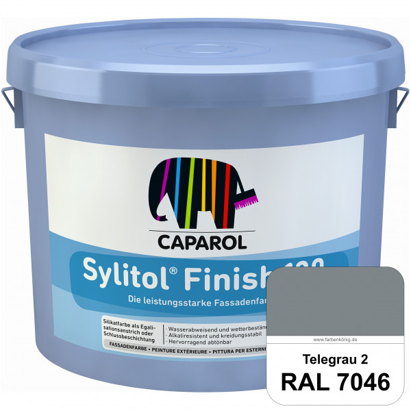 Sylitol® Finish 130 (RAL 7046 Telegrau 2) wetterbeständige Fassadenbeschichtungen auf Silikatbasis