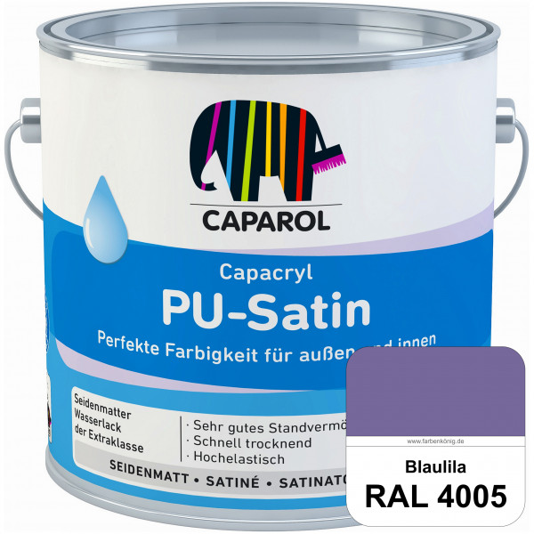 Capacryl PU-Satin (RAL 4005 Blaulila) hochwertige Zwischen-/ Schluss­lackierungen für grundierte Hol