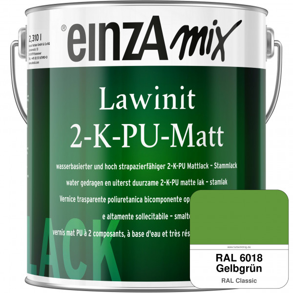 einzA Lawinit 2-K-PU Matt Stammlack (RAL 6018 Gelbgrün)