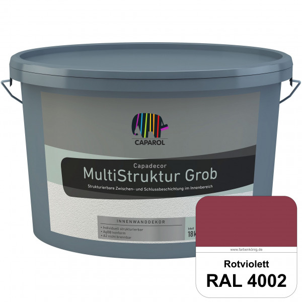 Capadecor MultiStruktur grob (RAL 4002 Rotviolett) quarzgefüllte Zwischen- und Schlußbeschichtung in