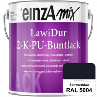 einzA LawiDur 2-K-PU-Buntlack - Seidenglanz (RAL 5004 Schwarzblau)