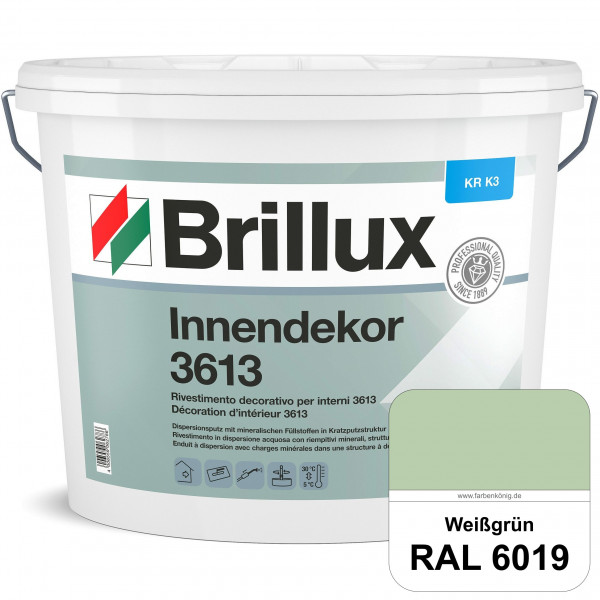 Innendekor ELF KR-K3 3613 (RAL 6019 Weißgrün) Kratzputz nach zur Erzielung dekorativer und strapazie