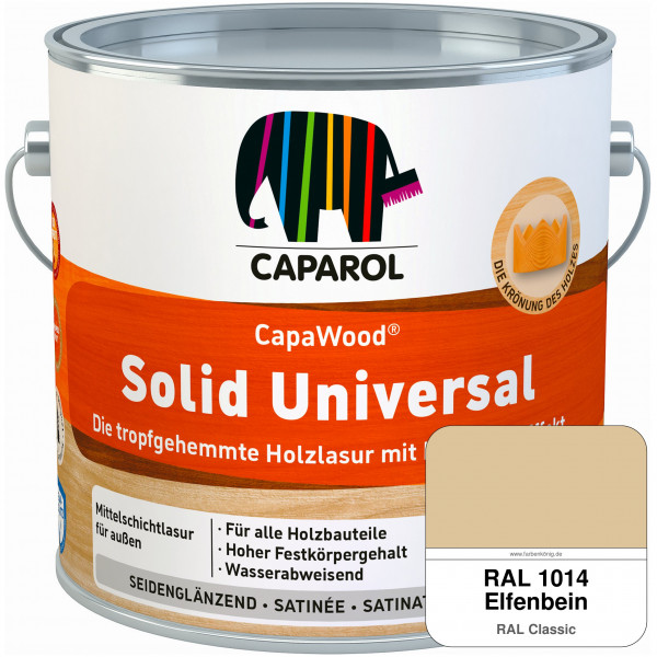 CapaWood® Solid Universal (RAL 1014 Elfenbein) - ersetzt Capadur UniversalLasur