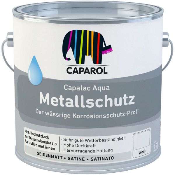 Capalac Aqua Metallschutz (B-Ware) - 2,5 Liter (Weiß)