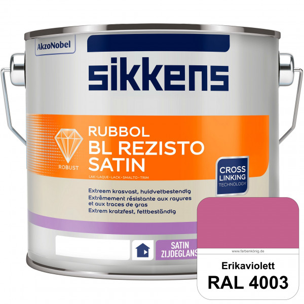Rubbol BL Rezisto Satin (RAL 4003 Erikaviolett) seidenglänzender und strapazierfähiger Lack (wasserb