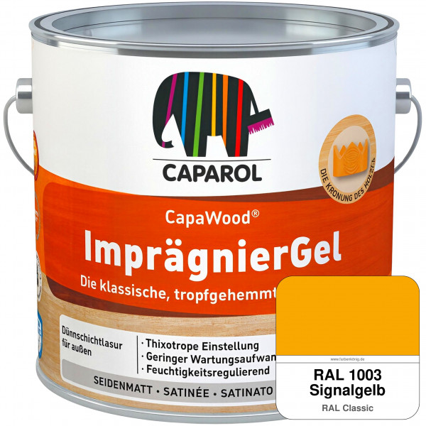 CapaWood® ImprägnierGel (RAL 1003 Signalgelb) - ersetzt Capadur LasurGel
