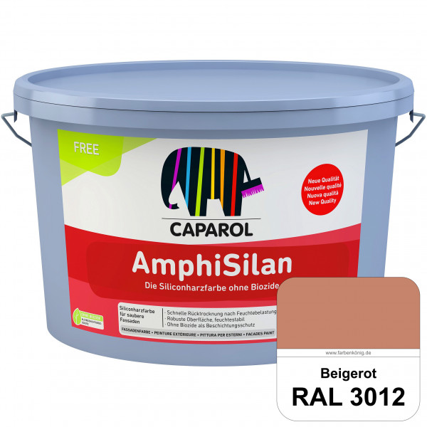 AmphiSilan FREE (RAL 3012 Beigerot) Mineralmatte Fassadenfarbe in spezieller Siliconharz-Bindemittel