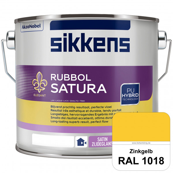 Rubbol Satura (RAL 1018 Zinkgelb) seidenglänzender Lack (lösemittelhaltig) innen & außen