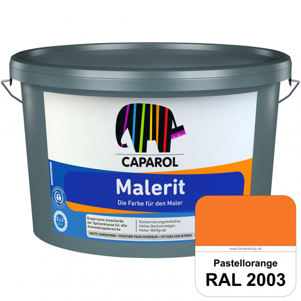 Malerit E.L.F. (RAL 2003 Pastellorange) matte Innenfarbe für Neu- & Renovierungsanstriche