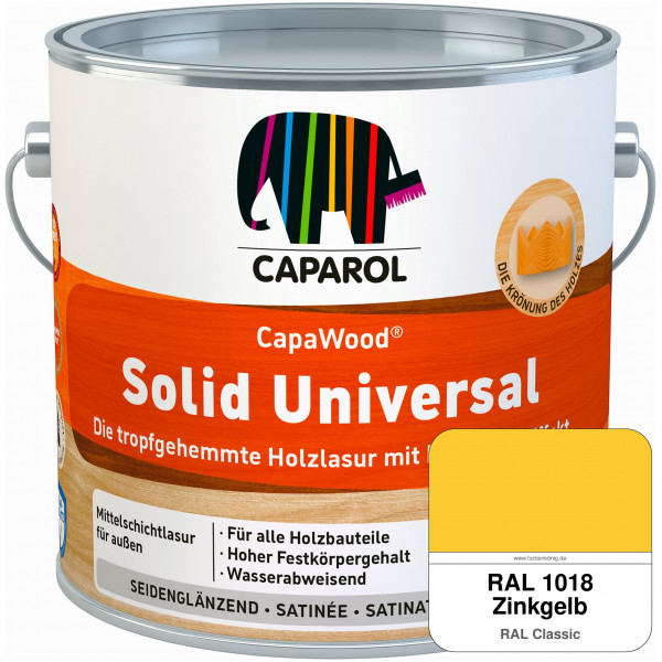 CapaWood® Solid Universal (RAL 1018 Zinkgelb) - ersetzt Capadur UniversalLasur