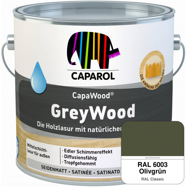 CapaWood® GreyWood (RAL 6003 Olivgrün) - ersetzt Capadur GreyWood