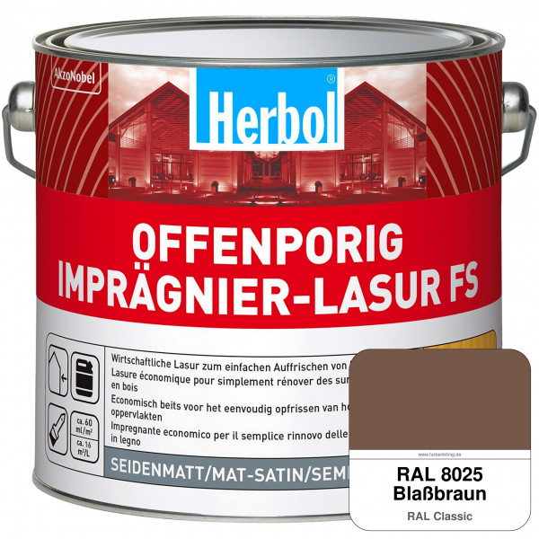 Offenporig Imprägnier-Lasur FS (RAL 8025 Blassbraun)