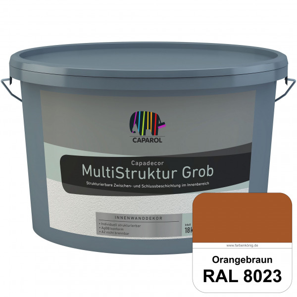 Capadecor MultiStruktur grob (RAL 8023 Orangebraun) quarzgefüllte Zwischen- und Schlußbeschichtung i