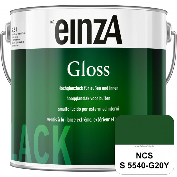 einzA Gloss (NCS S 5540-G20Y) Hochwertiger Alkydharzlack in Premium-Qualität, hochglänzend.