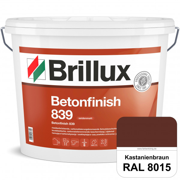 Betonfinish 839 (RAL 8015 Kastanienbraun) elastische Beschichtung zum Schutz rissgefährdeter Betonba