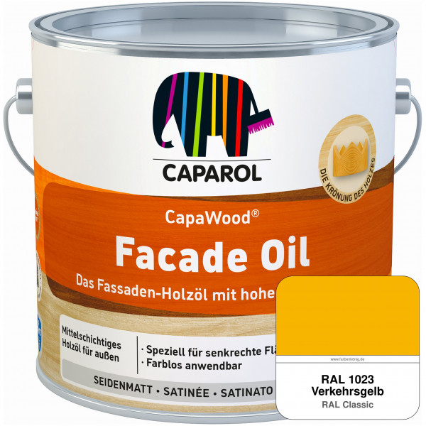 CapaWood® Facade Oil (RAL 1023 Verkehrsgelb)