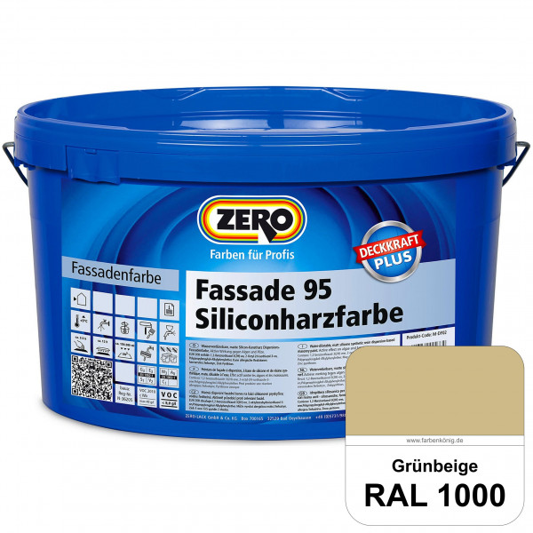 Fassade 95 Siliconharzfarbe (RAL 1000 Grünbeige)