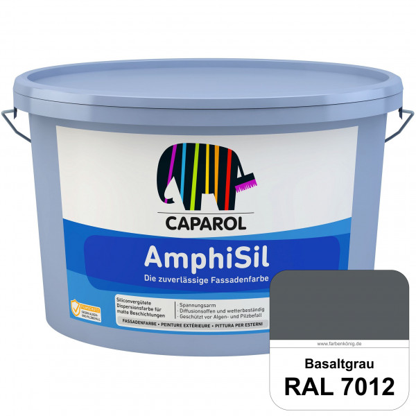 Amphisil (RAL 7012 Basaltgrau) Siloxanverstärkte matte Fassadenfarbe mit Silikatcharakter