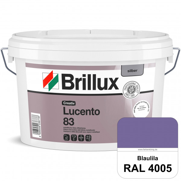 Creativ Lucento 83 (RAL 4005 Blaulila) Strapazierfähige Deko-Effektfarbe mit metallischer Oberfläche