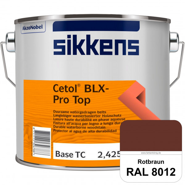 Cetol BLX-Pro Top (RAL 8012 Rotbraun) Seidenglänzende & wasserdampfdurchlässige Dickschichtlasur auß