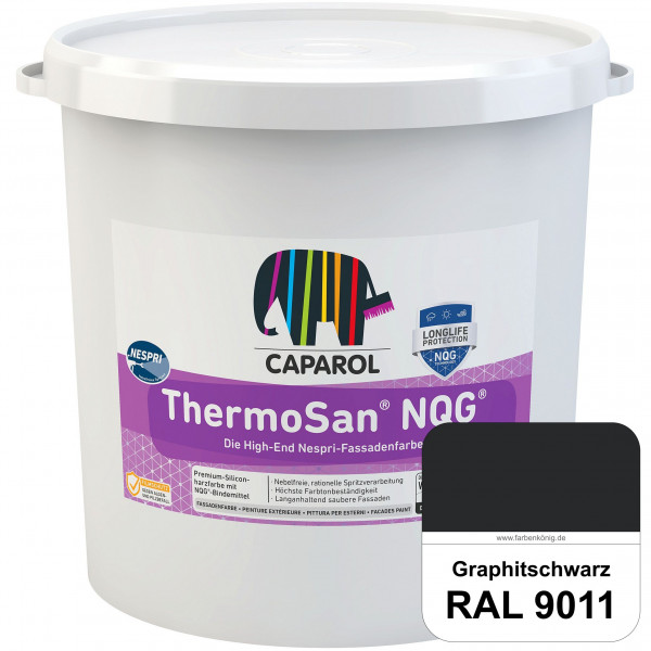 ThermoSan® NQG® Nespri (RAL 9011 Graphitschwarz) Siliconharz-Bindemittelkombination mit integrierter
