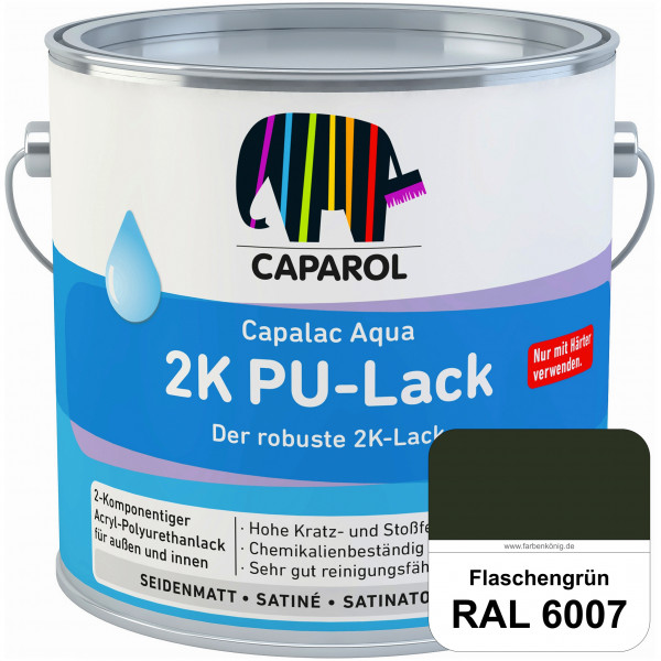 Capalac Aqua 2K PU-Lack (RAL 6007 Flaschengrün) chemisch und mechanisch widerstandsfähige Lackierung