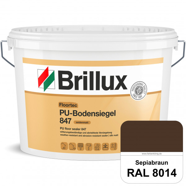 Floortec PU-Bodensiegel ELF 847 (RAL 8014 Sepiabraun) seidenmatt, witterungsbeständig, außen & innen