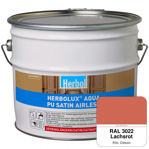 Herbolux Aqua PU Satin Airless (RAL 3022 Lachsrot)