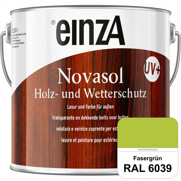einzA Novasol HW Farbe (RAL 6039 Fasergrün) Deckender Wetterschutz für außen