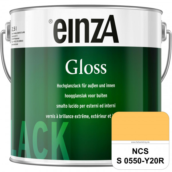 einzA Gloss (NCS S 0550-Y20R) Hochwertiger Alkydharzlack in Premium-Qualität, hochglänzend.