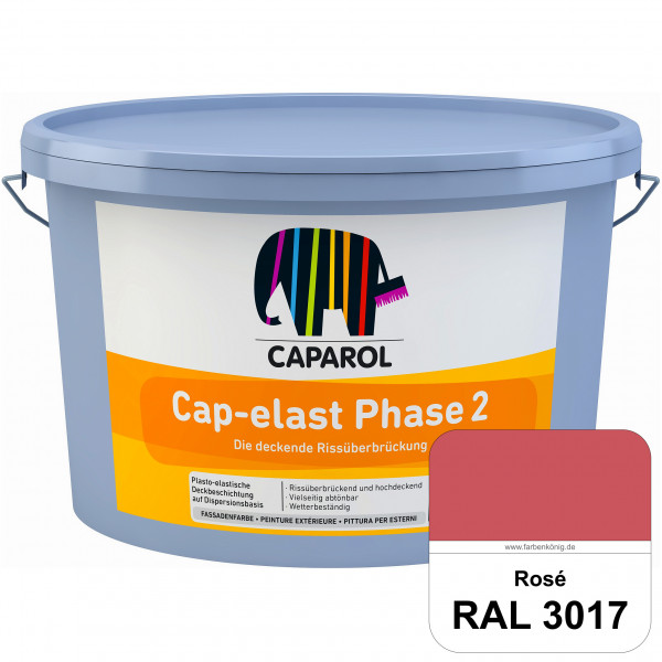Cap-elast Phase 2 (RAL 3017 Rosa) Sanierung gerissener Putzfassaden und Betonflächen