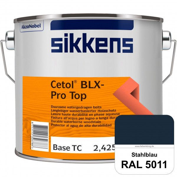 Cetol BLX-Pro Top (RAL 5011 Stahlblau) Seidenglänzende & wasserdampfdurchlässige Dickschichtlasur au
