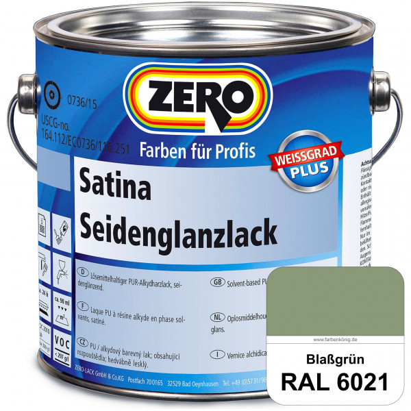 Satina Seidenglanzlack (RAL 6021 Blassgrün)