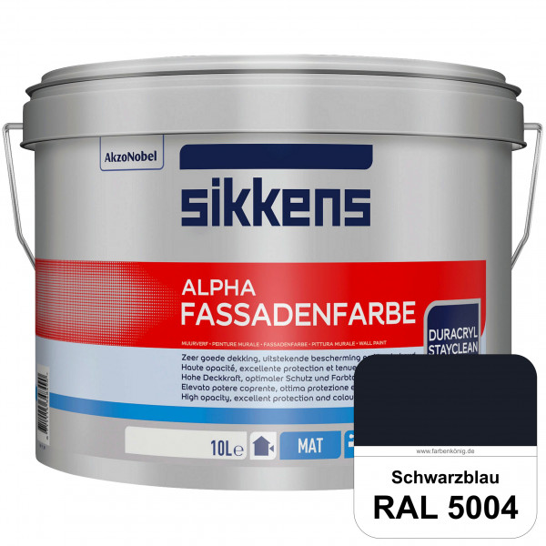 Alpha Fassadenfarbe (RAL 5004 Schwarzblau)