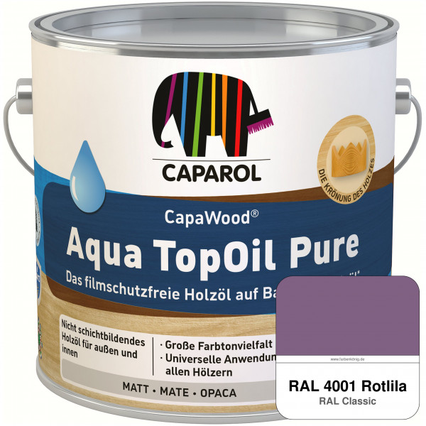 CapaWood® AquaTopOil Pure (RAL 4001 Rotlila) - ersetzt CapaGreen Holz-Öl Aqua