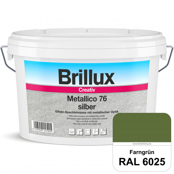 Creativ Metallico 76 (RAL 6025 Farngrün) Effektspachtelmasse für Oberflächen mit metallischer Optik