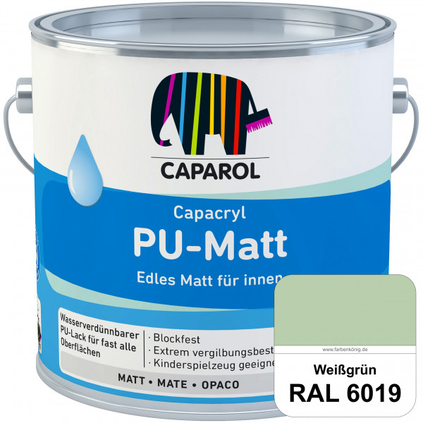 Capacryl PU-Matt (RAL 6019 Weißgrün) tuchmatter & wasserbasierter Lack