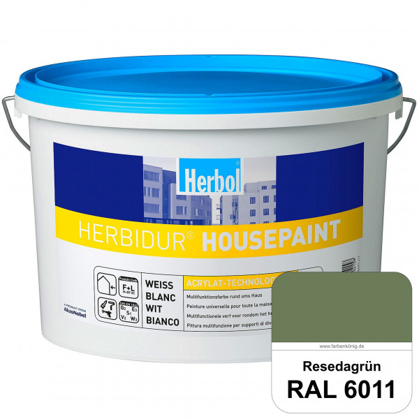 Herbidur Housepaint (RAL 6011 Resedagrün) seidenmatte Reinacrylat-Fassadenfarbe