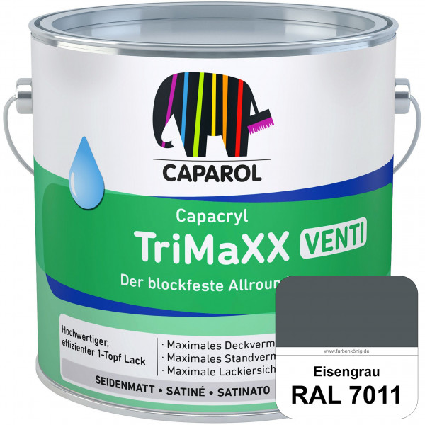 Capacryl TriMaXX Venti (RAL 7011 Eisengrau) Der blockfeste Allrounder für Fenster & Türen