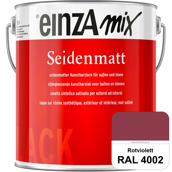einzA Seidenmatt (RAL 4002 Rotviolett) Lösemittelhaltiger Seidenmattlack