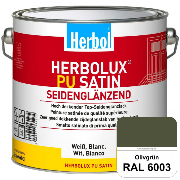 Herbolux PU Satin (RAL 6003 Olivgrün) Top-PU-Seidenglanzlack (Innen & Außen)